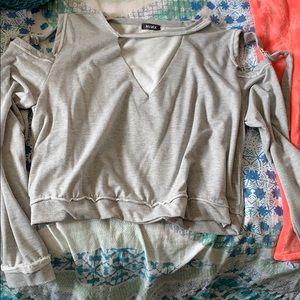 Comfy and trendy cutout pullover